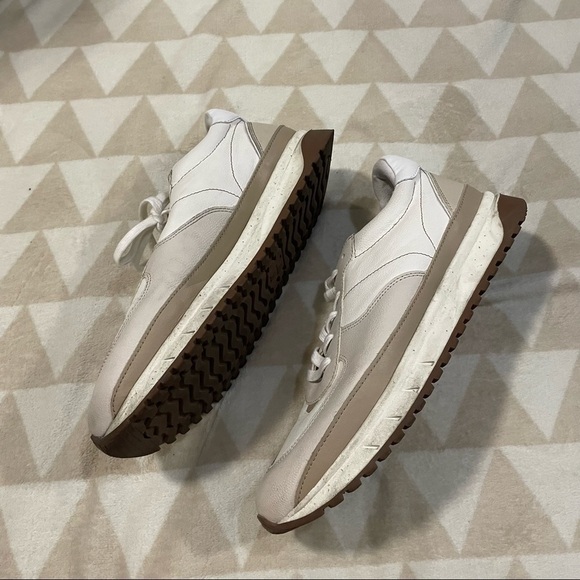 Madewell kickoff trainer sneakers neutral colorblock leather - Picture 9 of 11